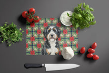 Load image into Gallery viewer, Berndoodle Christmas PoinsettIas Glass Cutting Board