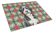 Load image into Gallery viewer, Berndoodle Christmas PoinsettIas Glass Cutting Board