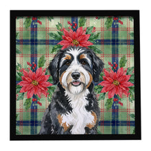 Load image into Gallery viewer, Berndoodle Christmas PoinsettIas Framed Metal Print