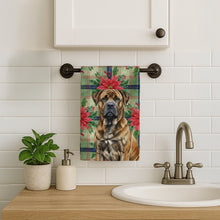 Load image into Gallery viewer, Brindle Boerboel Christmas PoinsettIas Kitchen Towel