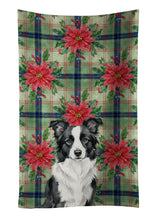 Load image into Gallery viewer, Border Collie Christmas PoinsettIas Kitchen Towel