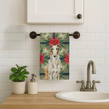 Load image into Gallery viewer, Borzoi Christmas PoinsettIas Kitchen Towel