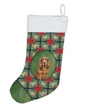 Load image into Gallery viewer, Boykin Spaniel Christmas PoinsettIas Holiday Stocking