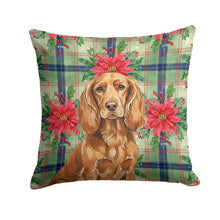 Load image into Gallery viewer, Boykin Spaniel Christmas PoinsettIas Throw Pillow