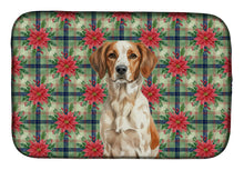 Load image into Gallery viewer, Roan Brittany Christmas PoinsettIas Dish Drying Mat