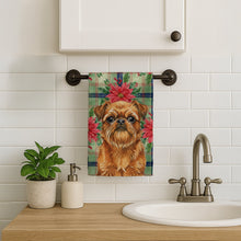 Load image into Gallery viewer, Belge Brussels Griffon Christmas PoinsettIas Kitchen Towel