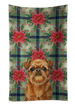 Load image into Gallery viewer, Belge Brussels Griffon Christmas PoinsettIas Kitchen Towel