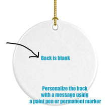 Load image into Gallery viewer, Black Cairn Terrier Christmas PoinsettIas Ceramic Ornament