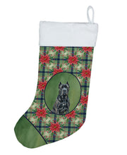 Load image into Gallery viewer, Cane Corso Christmas PoinsettIas Holiday Stocking