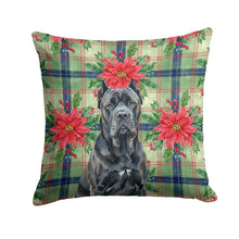 Load image into Gallery viewer, Cane Corso Christmas PoinsettIas Throw Pillow