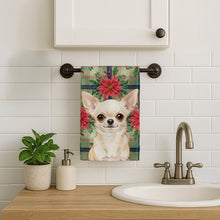 Load image into Gallery viewer, Cream Chihuahua Christmas PoinsettIas Kitchen Towel