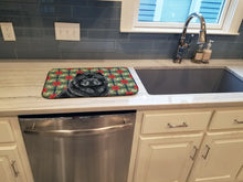 Load image into Gallery viewer, Black Chow Chow Christmas PoinsettIas Dish Drying Mat