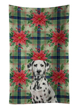 Load image into Gallery viewer, Dalmatian Christmas PoinsettIas Kitchen Towel
