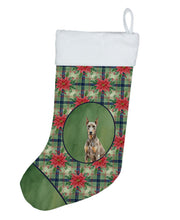 Load image into Gallery viewer, Fawn Doberman Pinscher Christmas PoinsettIas Holiday Stocking