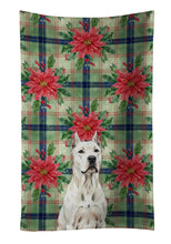 Load image into Gallery viewer, Dogo Argentino Christmas PoinsettIas Kitchen Towel