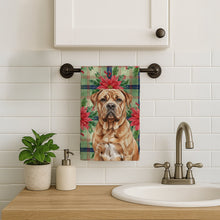 Load image into Gallery viewer, Dogue de Bordeaux Christmas PoinsettIas Kitchen Towel