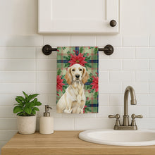 Load image into Gallery viewer, Lemon Belton English Setter Christmas PoinsettIas Kitchen Towel