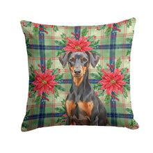 Load image into Gallery viewer, German Pinscher Christmas PoinsettIas Throw Pillow