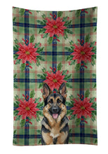 Load image into Gallery viewer, German Shepherd Christmas PoinsettIas Kitchen Towel