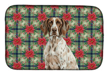 Load image into Gallery viewer, German Shorthaired Pointer Christmas PoinsettIas Dish Drying Mat