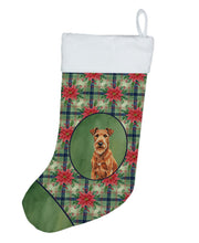 Load image into Gallery viewer, Irish Terrier Christmas PoinsettIas Holiday Stocking