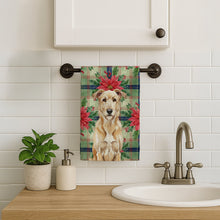 Load image into Gallery viewer, Wheaten Irish Wolfhound Christmas PoinsettIas Kitchen Towel