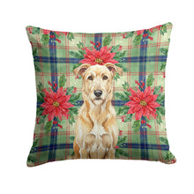Load image into Gallery viewer, Wheaten Irish Wolfhound Christmas PoinsettIas Throw Pillow