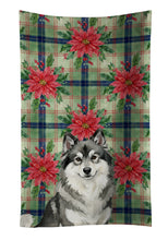Load image into Gallery viewer, Keeshond Christmas PoinsettIas Kitchen Towel