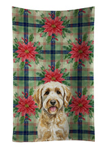 Load image into Gallery viewer, Labradoodle Christmas PoinsettIas Kitchen Towel