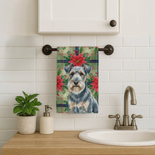 Load image into Gallery viewer, Blue Lakeland Terrier Christmas PoinsettIas Kitchen Towel