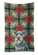 Load image into Gallery viewer, Blue Lakeland Terrier Christmas PoinsettIas Kitchen Towel