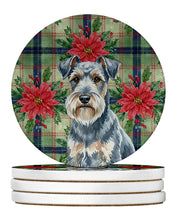 Load image into Gallery viewer, Blue Lakeland Terrier Christmas PoinsettIas Large Sandstone Coasters Pack of 4