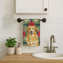 Load image into Gallery viewer, Lion Yellow Leonberger Christmas PoinsettIas Kitchen Towel