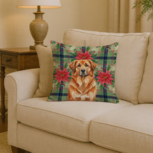 Load image into Gallery viewer, Red Leonberger Christmas PoinsettIas Throw Pillow