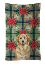 Load image into Gallery viewer, Sandy Leonberger Christmas PoinsettIas Kitchen Towel