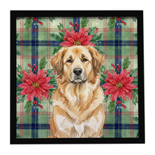 Load image into Gallery viewer, Sandy Leonberger Christmas PoinsettIas Framed Metal Print