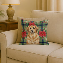 Load image into Gallery viewer, Sandy Leonberger Christmas PoinsettIas Throw Pillow