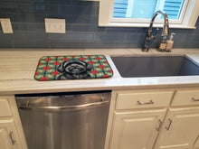 Load image into Gallery viewer, Black Lhasa Apso Christmas PoinsettIas Dish Drying Mat