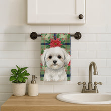 Load image into Gallery viewer, Maltese Christmas PoinsettIas Kitchen Towel