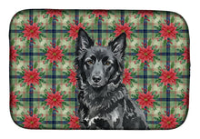 Load image into Gallery viewer, Mudi Christmas PoinsettIas Dish Drying Mat