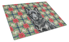 Load image into Gallery viewer, Mudi Christmas PoinsettIas Glass Cutting Board