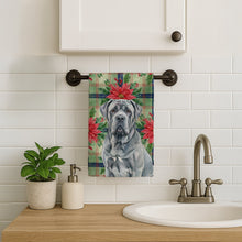 Load image into Gallery viewer, Blue Neapolitan Mastiff Christmas PoinsettIas Kitchen Towel