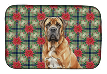 Load image into Gallery viewer, Neapolitan Mastiff Christmas PoinsettIas Dish Drying Mat