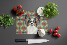 Load image into Gallery viewer, Tricoilor Papillon Christmas PoinsettIas Glass Cutting Board