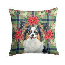 Load image into Gallery viewer, Tricoilor Papillon Christmas PoinsettIas Throw Pillow