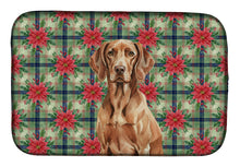 Load image into Gallery viewer, Liver Pointer Christmas PoinsettIas Dish Drying Mat