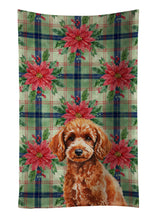 Load image into Gallery viewer, Toy Red Poodle Christmas PoinsettIas Kitchen Towel