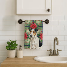 Load image into Gallery viewer, Smooth Fox Terrier Christmas PoinsettIas Kitchen Towel