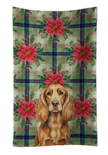 Load image into Gallery viewer, Sussex Spaniel Christmas PoinsettIas Kitchen Towel