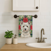 Load image into Gallery viewer, Westie Christmas PoinsettIas Kitchen Towel